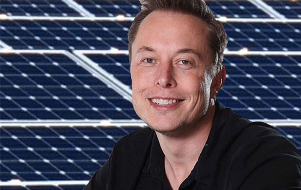 solar panels developed by his SolarCity